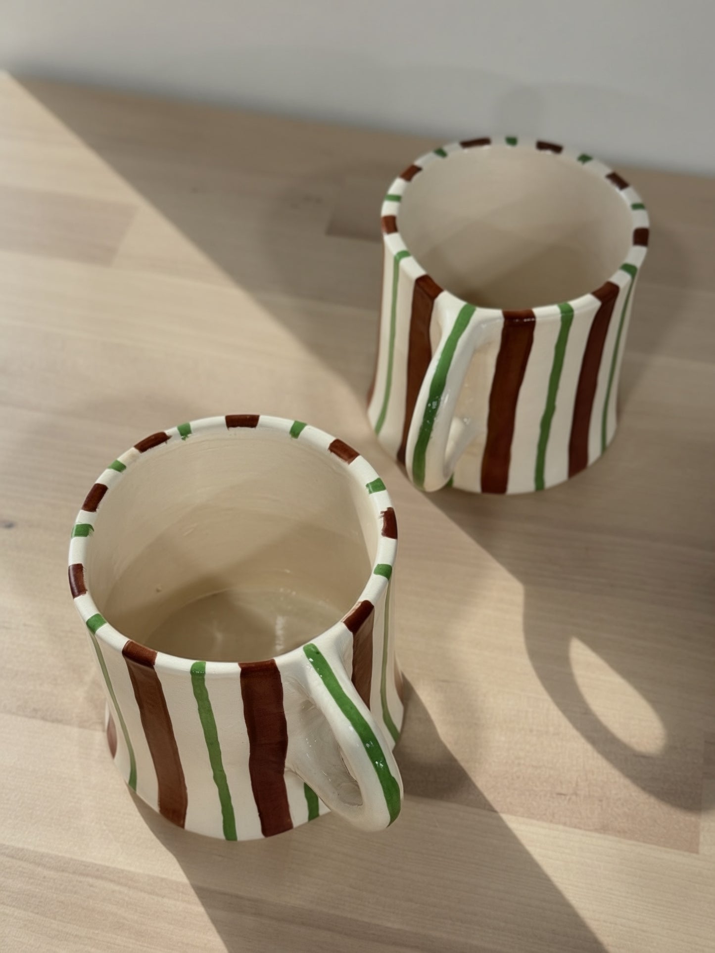 Green Stripes Studio Mug