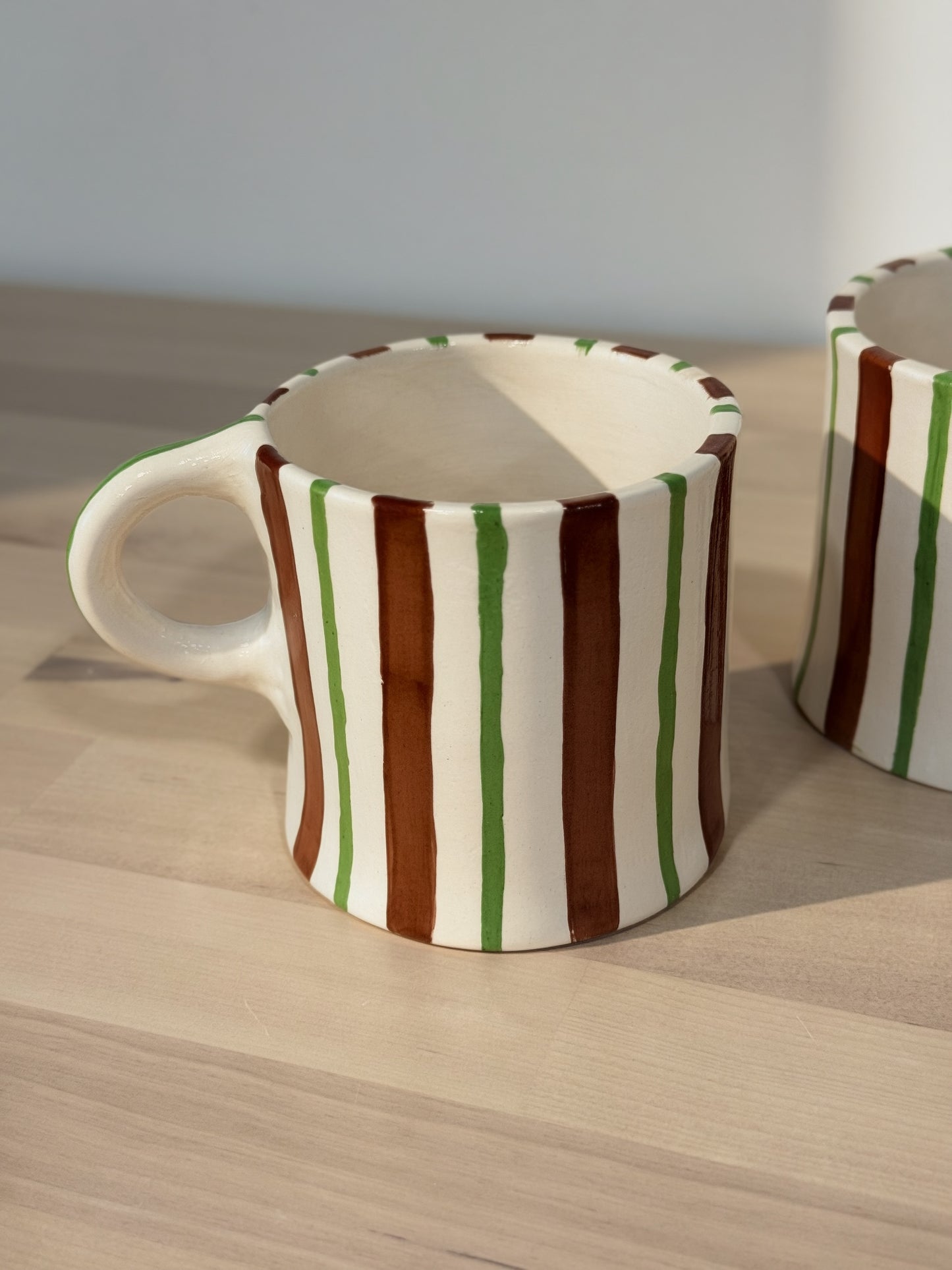 Green Stripes Studio Mug