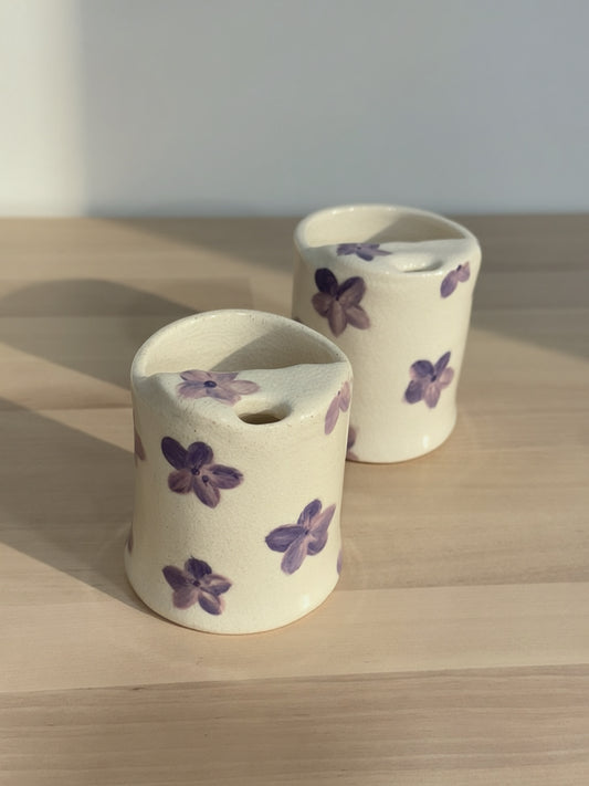 Crackled Floral on the go cup